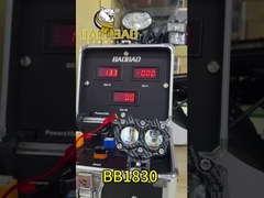 Capa de fibra de carbono Branco Amarelo Flash Alumínio LED Luzes de motocicleta