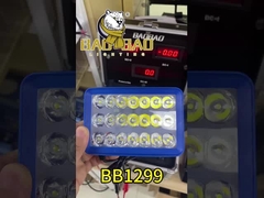 Capa azul de plástico Branco Flash amarelo Universal Farol de motocicleta