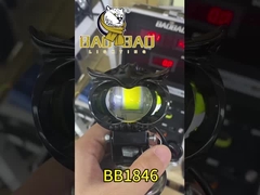 80V Owl Design Anel Acrílico Amarelo Branco Luzes LED de Motos