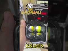 4 LED Owl Shape Preto Alumínio Branco Amarelo Motociclista LED Spotlight