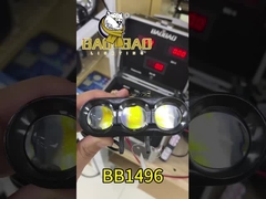 Motocicleta Projector de cores amarelo branco Luz LED Actualização de Lâmpadas de Reflexão Acessórios
