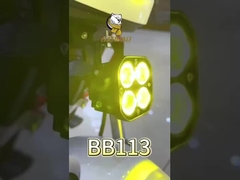 Estil quadrado 4D Branco Luz brilhante Waterproof Motorclcle LED Farol