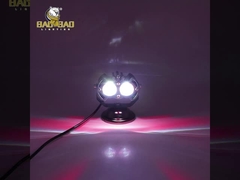 2 Bolas Branco Amarelo Falsos Alumínio Disponível Luz de nevoeiro de motocicleta