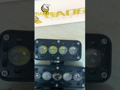 6 contas Fog Light Alumínio Branco Amarelo Flash Dupla Cor Peça de Reposição de Motocicleta