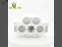 Casca Branca Projeto de Plástico Vermelho Azul Luz Branco Amarelo Flashing Luz de nevoeiro de motocicleta