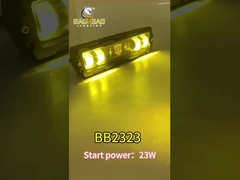 Metal de qualidade pesada Branco Amarelo Luz LED de dois cores para motocicleta Luz de trabalho exterior