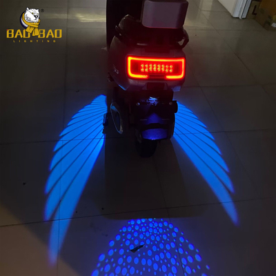 Azul Vermelho Branco 12V Alumínio Ângulo Ala de Motocicleta LED Luz Exterior