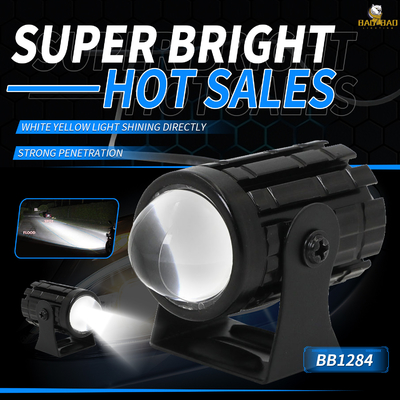 Branco Amarelo 12V Universal MINI Farol LED Motor Spotlight