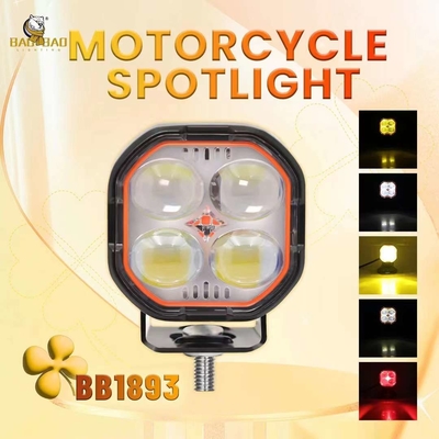 4 LED Branco Vermelho Amarelo Projetor Lâmpadas LED Luz Para Motos Para Carros