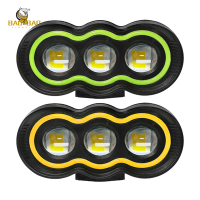 Lâmpadas de motor de 3 LED de plástico verde amarelo