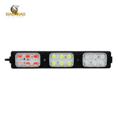 Fancy Light Bar 18 LED Module Lamp Vermelho Azul Flashing Decoração de bicicleta