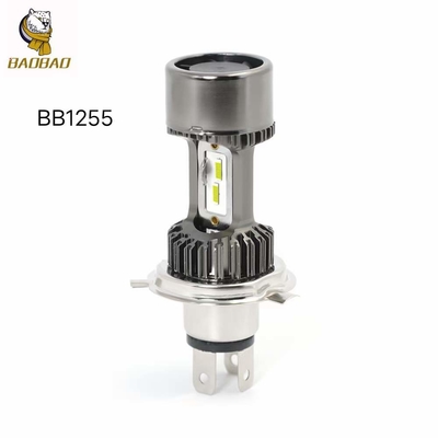 lâmpada de 12V de metal branco H4 LED com ventoinha de luz interior de motocicleta