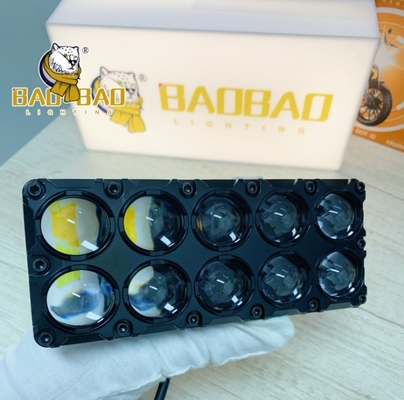 10 contas Fog Light Alumínio RGB Branco Amarelo Flash Dupla Cor Peça de Reposição de Motocicleta