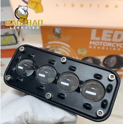 6 contas Fog Light Alumínio Branco Amarelo Flash Dupla Cor Peça de Reposição de Motocicleta