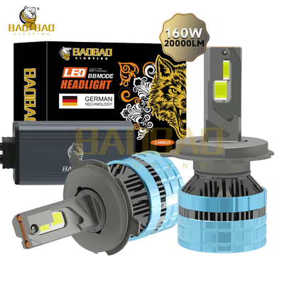 H4 160W Ferro Car Led Far Light Bulb S22 Branco Peças para automóveis de alta potência