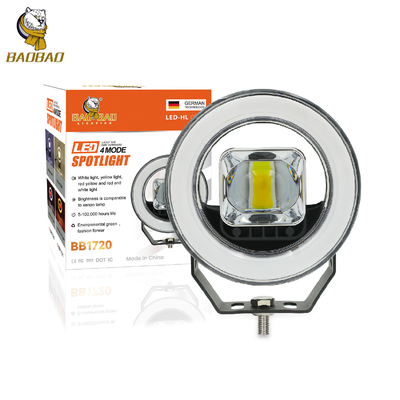 4.5 polegadas Red Devil Eyes LED Lâmpadas para Carro Para Peças de Automóveis de Motocicletas
